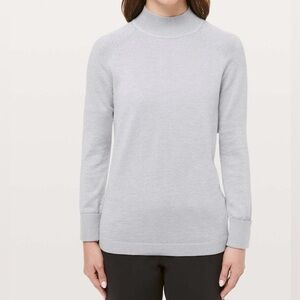NEW Lululemon Soft Shine Sweater
Heathered Silver Drop / Antique Silver 8
